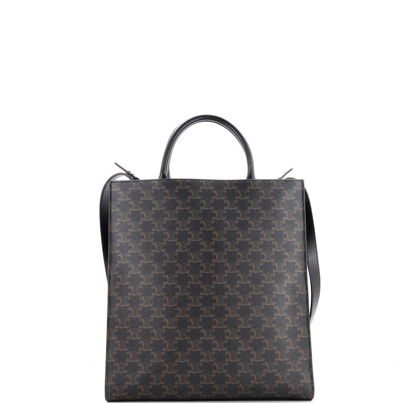 Vertical Cabas Tote Triomphe Coated