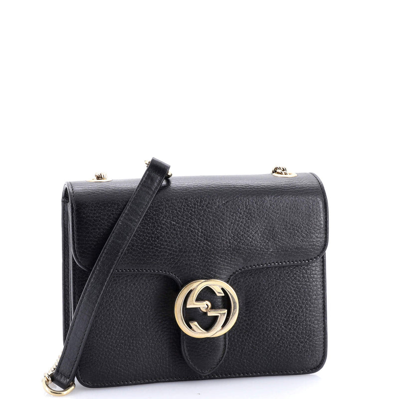Interlocking Shoulder Bag Leather Small