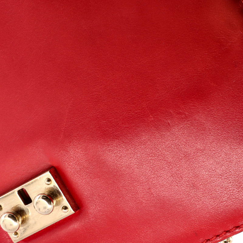 Glam Lock Shoulder Bag Leather Medium