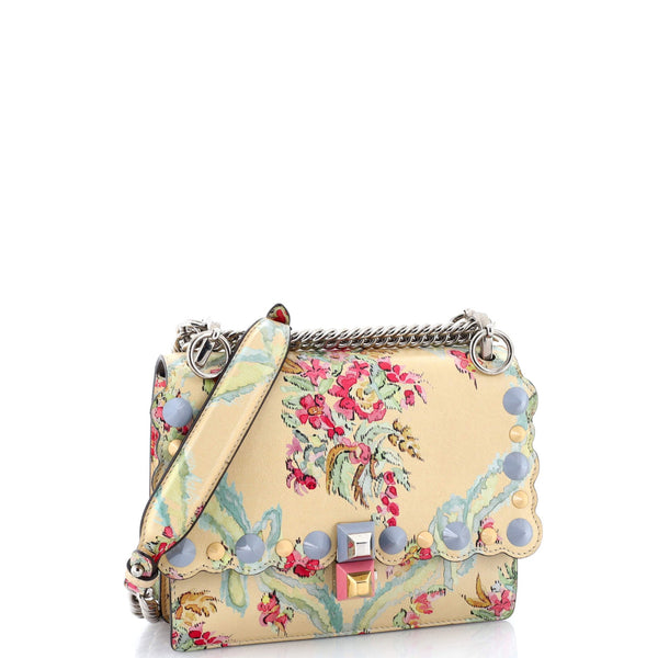 Kan I Bag Embellished Printed Leather