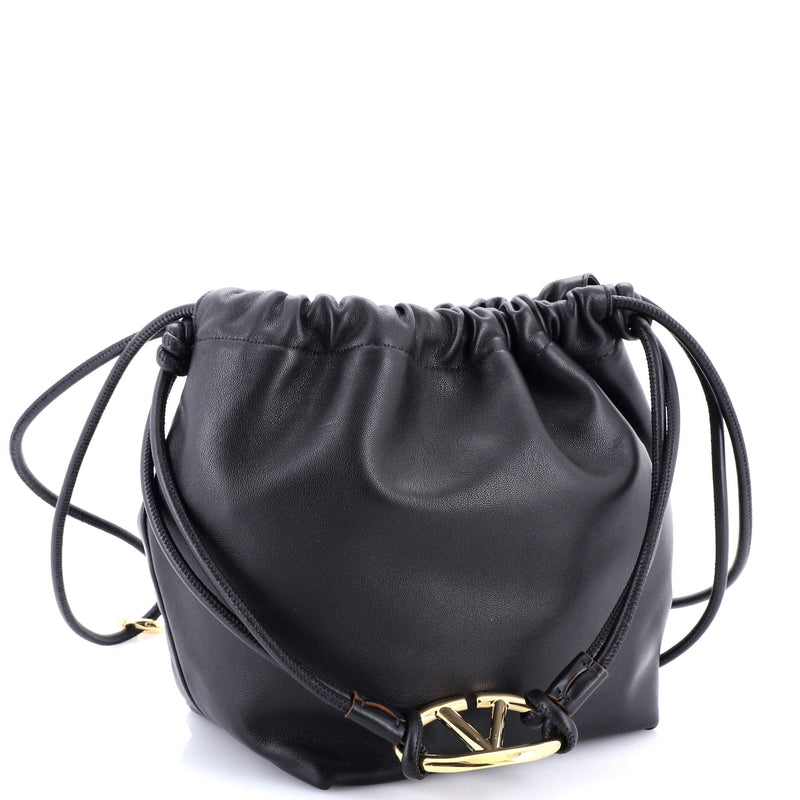 Vlogo Pouf Bucket Bag Leather Medium
