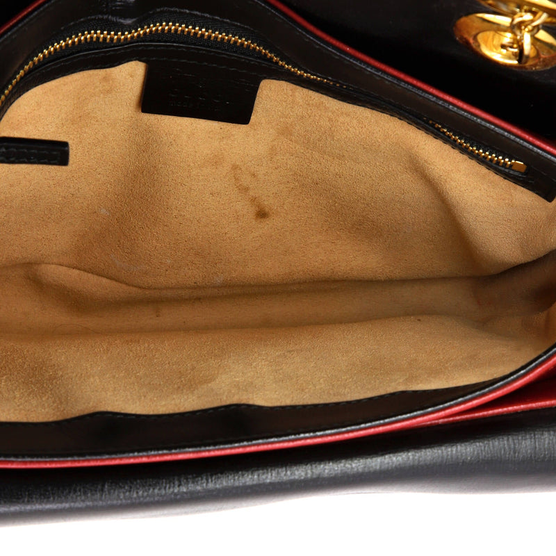 Marina Chain Flap Bag Leather Small