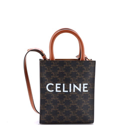 Vertical Cabas Tote Triomphe Coated