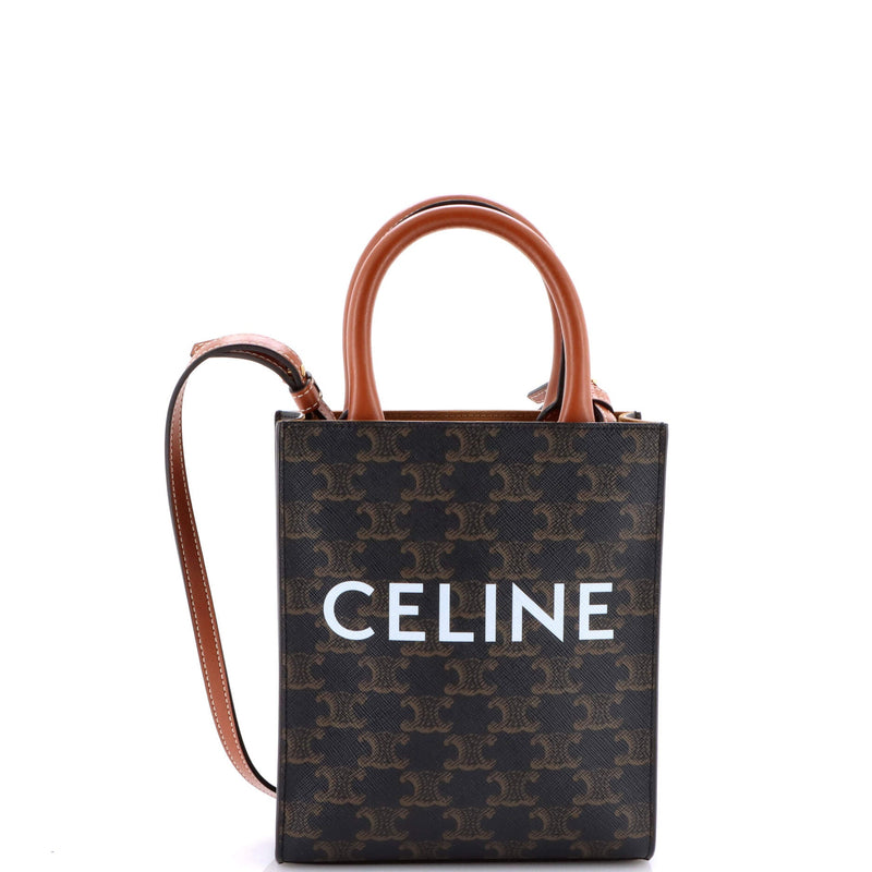 Vertical Cabas Tote Triomphe Coated