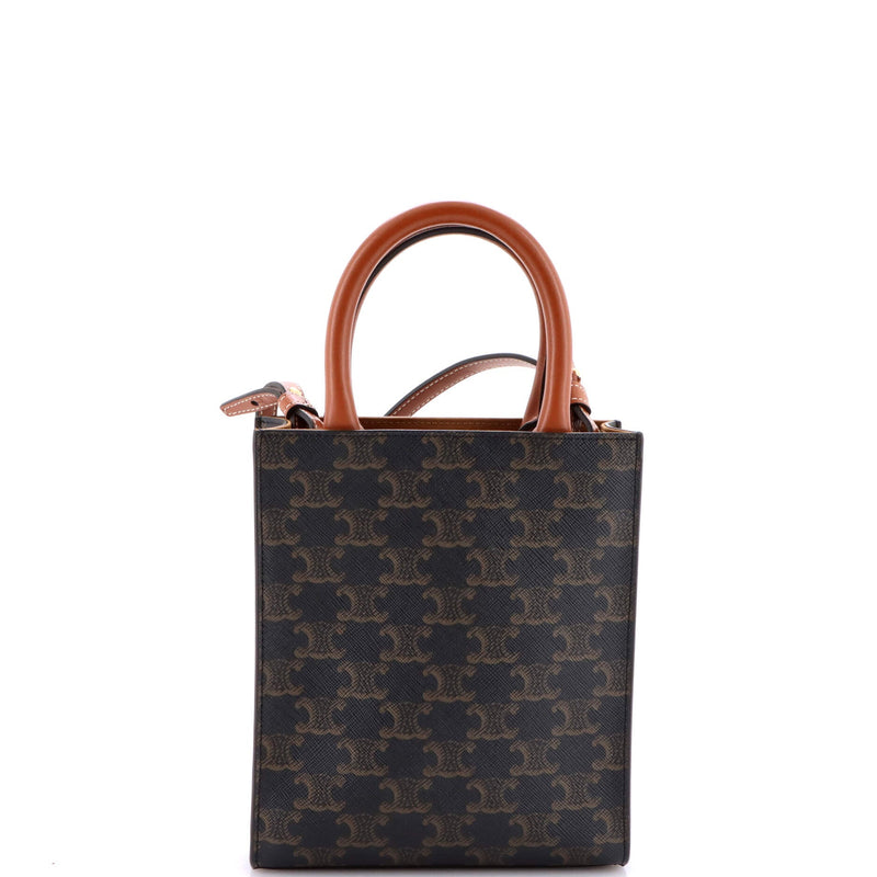 Vertical Cabas Tote Triomphe Coated