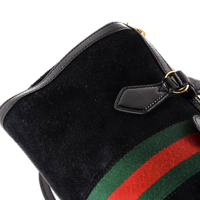 Ophidia Boston Bag Suede Medium