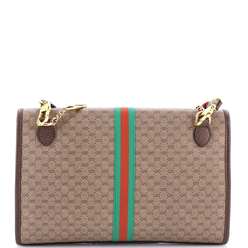 Rajah Web Chain Shoulder Bag Gg Coated