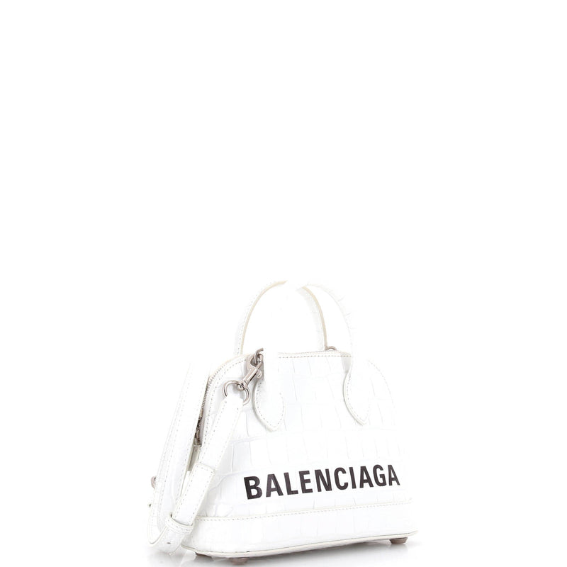 Logo Ville Bag Crocodile Embossed