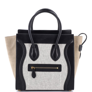 Luggage Bag Canvas And Leather Mini