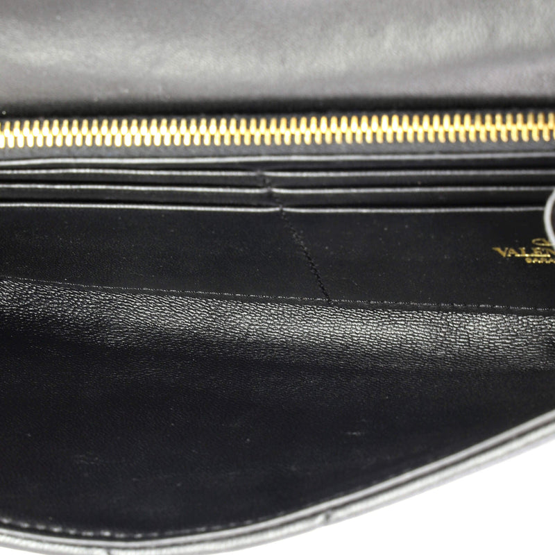 Roman Stud Wallet On Chain Quilted