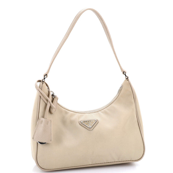 Re-Edition Hobo Tessuto With Saffiano