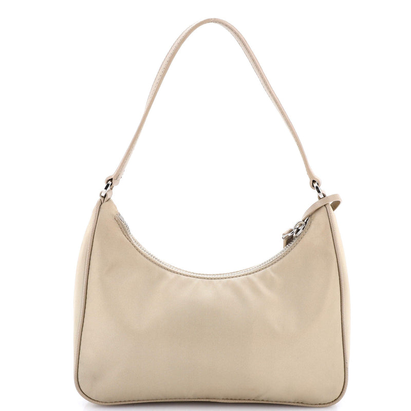 Re-Edition Hobo Tessuto With Saffiano