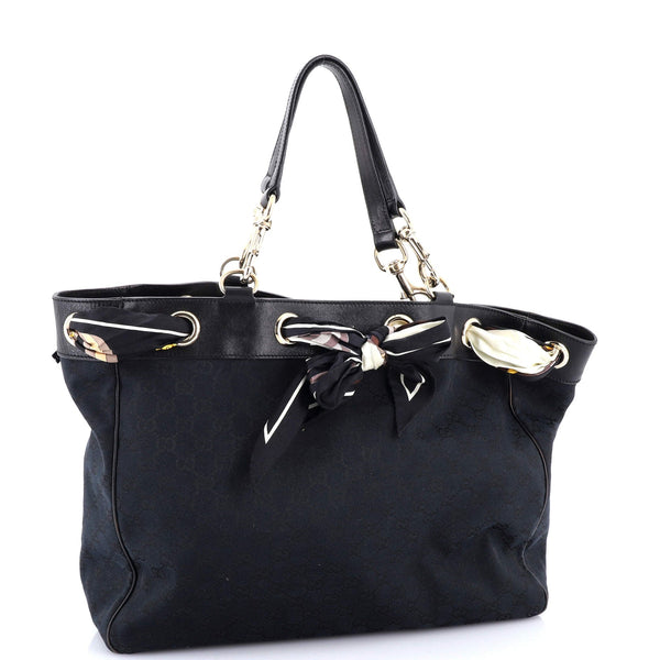 Positano Tote Gg Canvas Large