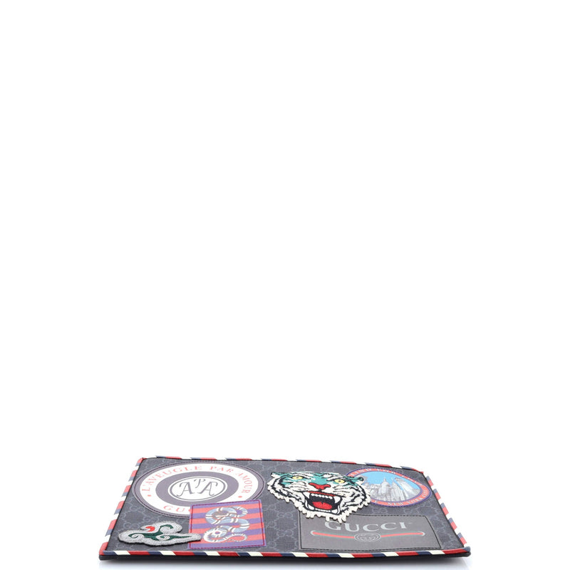 Night Courrier Pouch Gg Coated Canvas