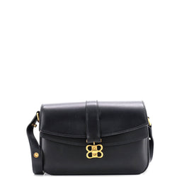 Lady Flap Shoulder Bag Leather Small