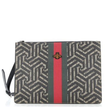 Bee Web Zip Messenger Bag Caleido Gg