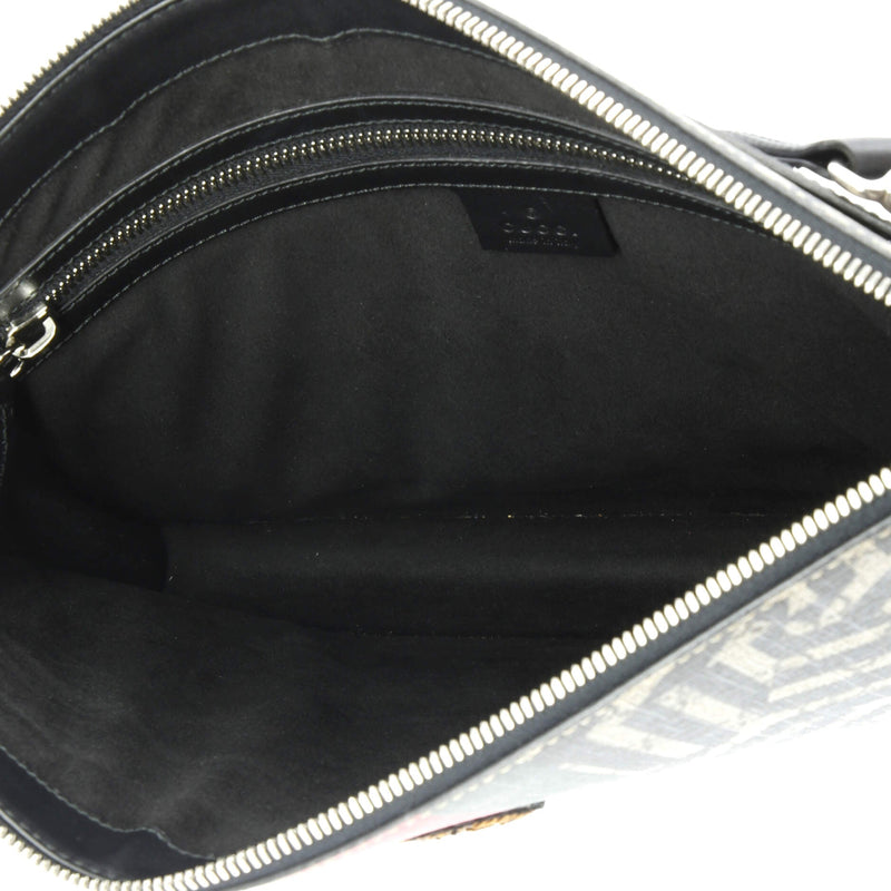 Bee Web Zip Messenger Bag Caleido Gg