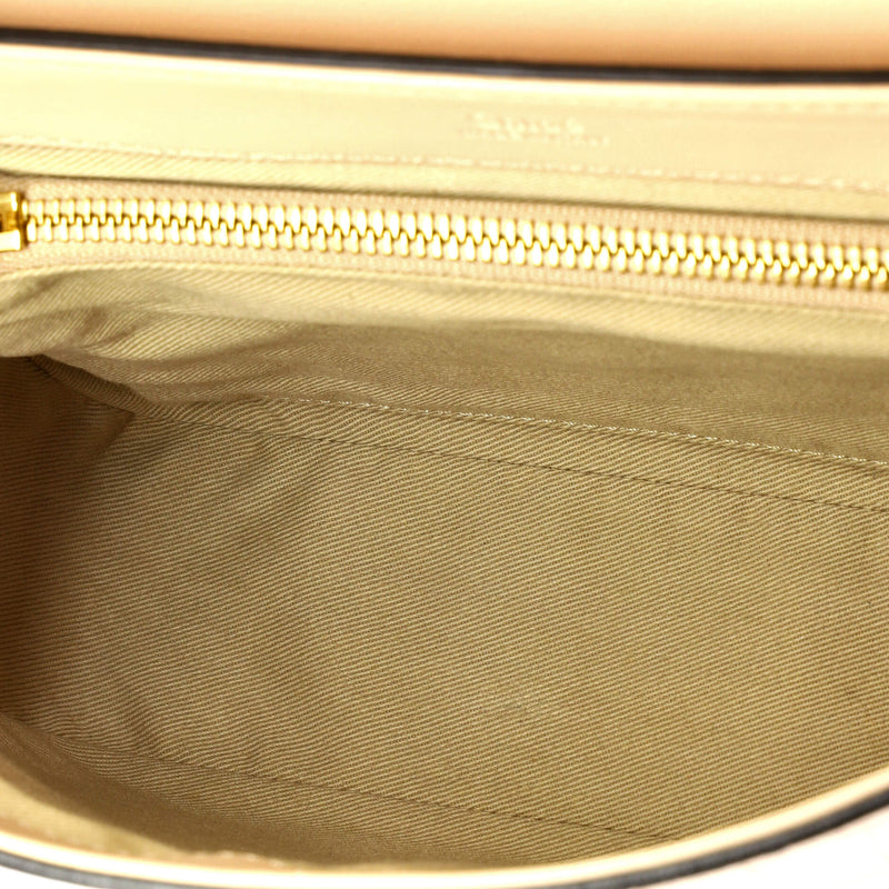 C Double Carry Bag Crocodile Embossed