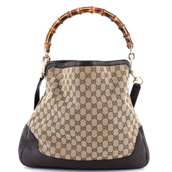 Diana Bamboo Shoulder Bag Gg Canvas