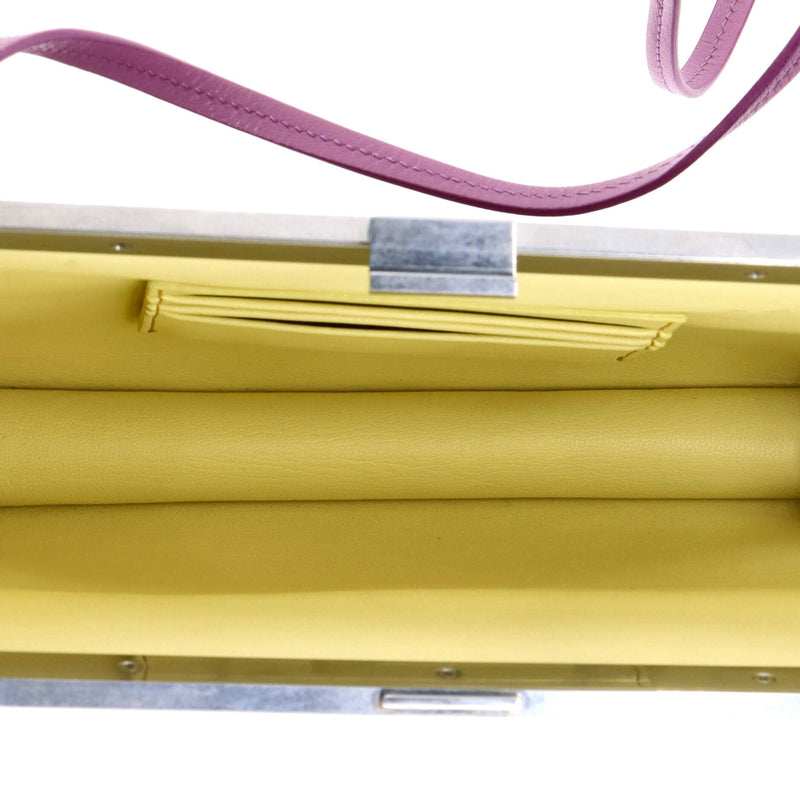 Clasp Crossbody Bag Leather Mini