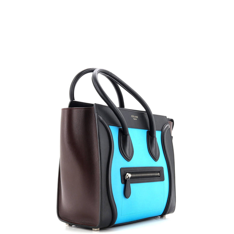 Tricolor Luggage Bag Nubuck Micro