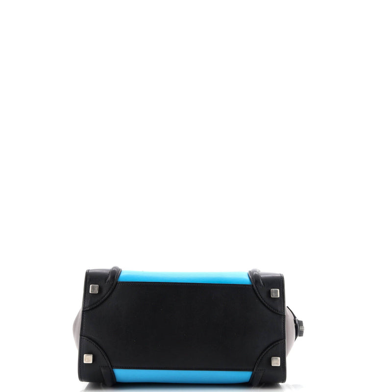 Tricolor Luggage Bag Nubuck Micro