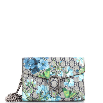 Dionysus Chain Wallet Blooms Print Gg