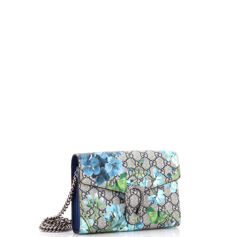 Dionysus Chain Wallet Blooms Print Gg