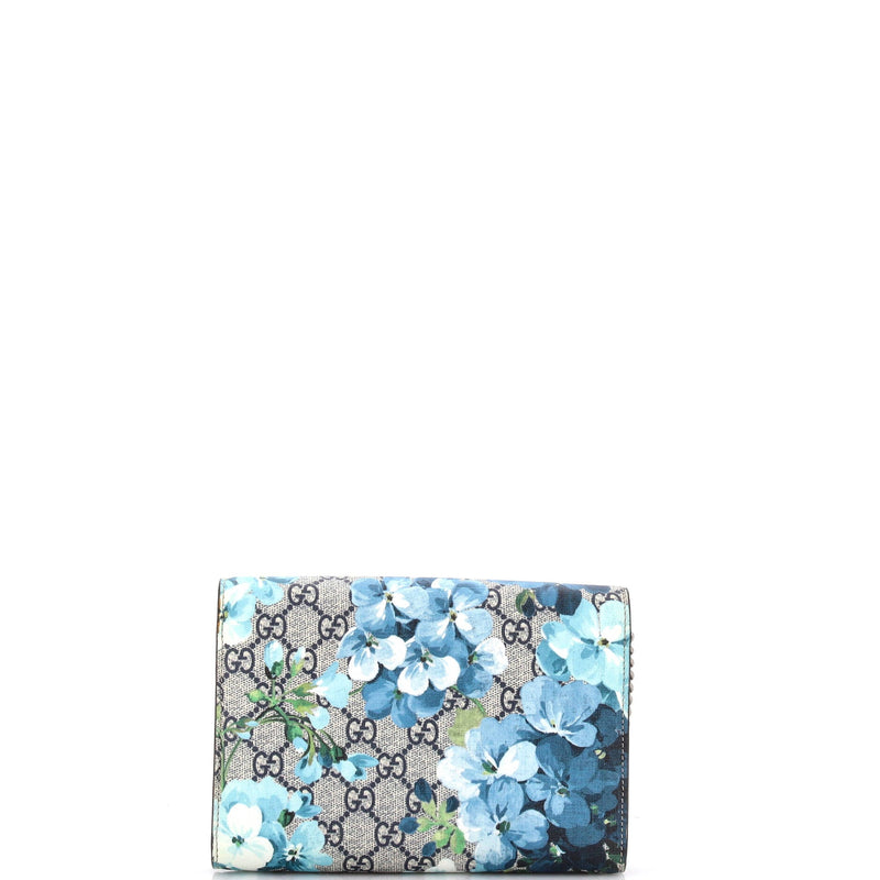 Dionysus Chain Wallet Blooms Print Gg