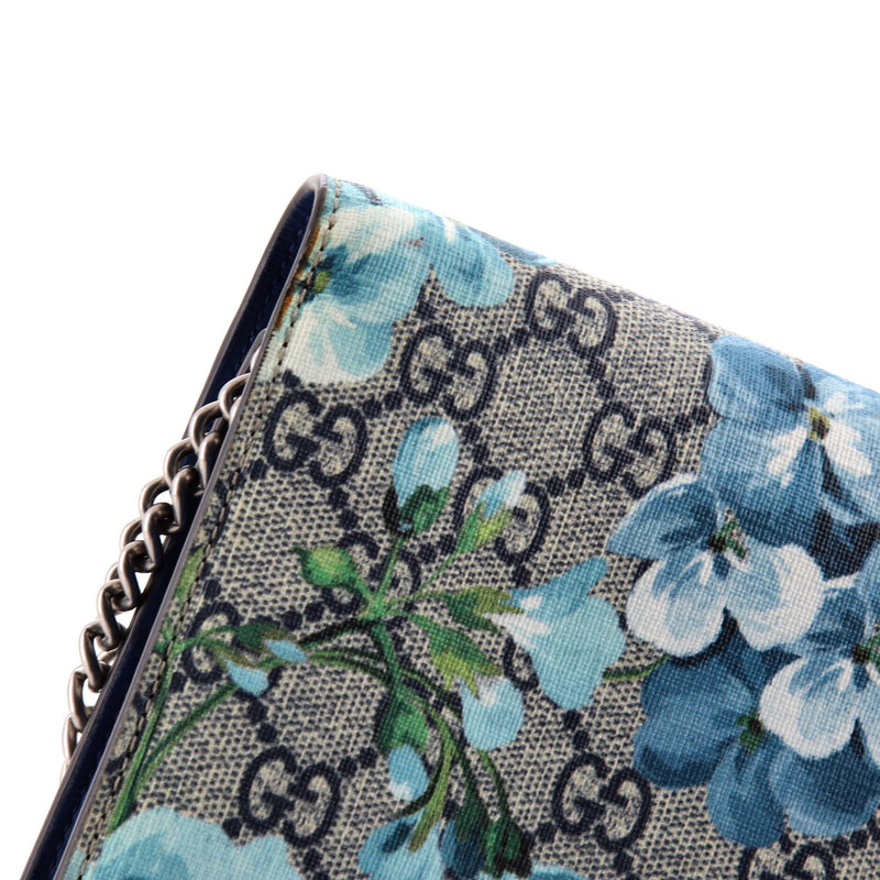 Dionysus Chain Wallet Blooms Print Gg