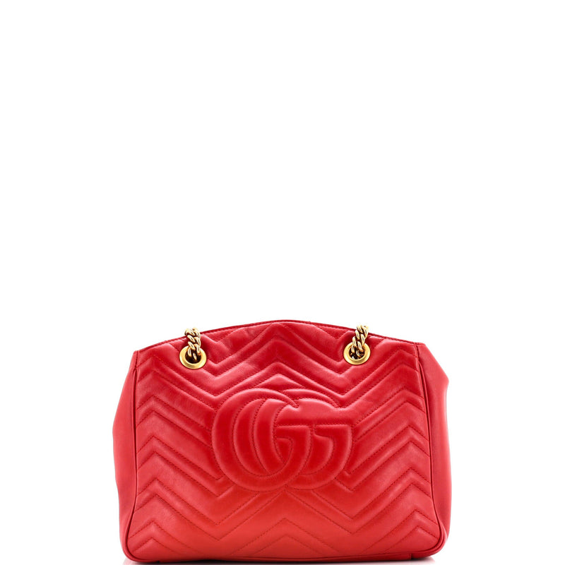 Gg Marmont Chain Tote Matelasse Leather