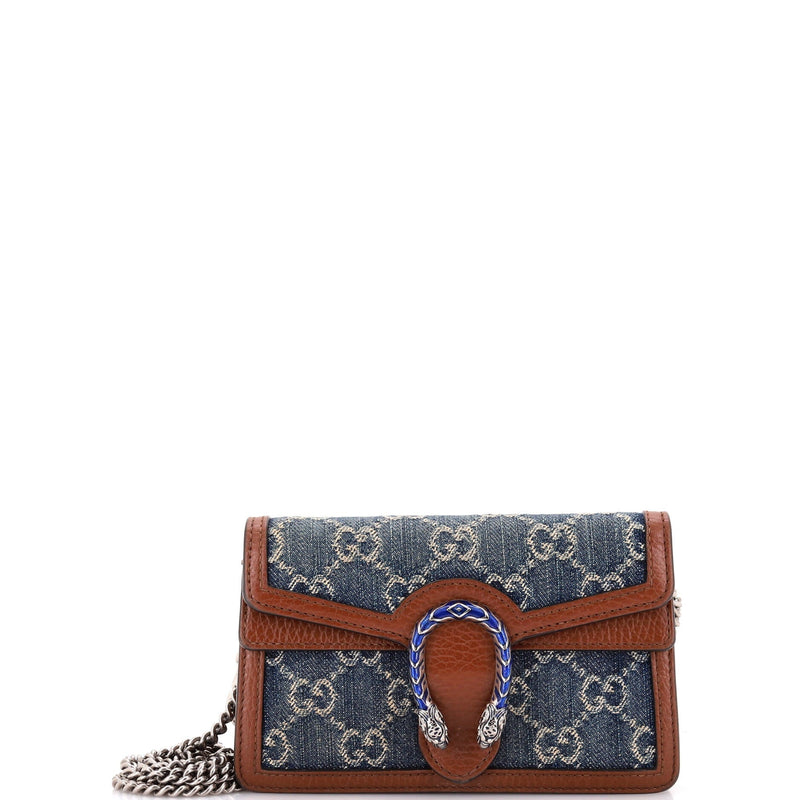 Dionysus Bag Gg Denim Super Mini