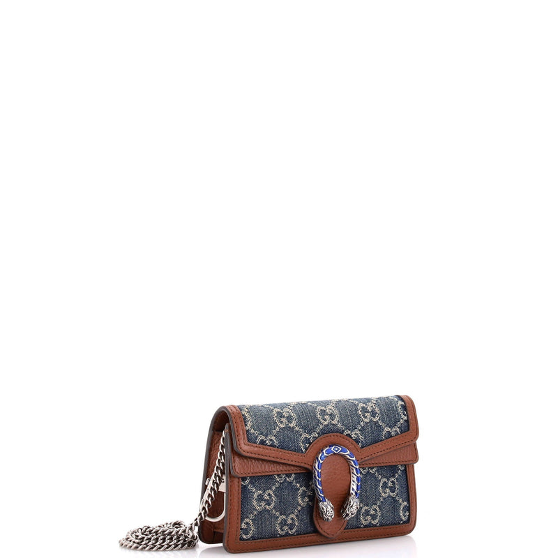 Dionysus Bag Gg Denim Super Mini
