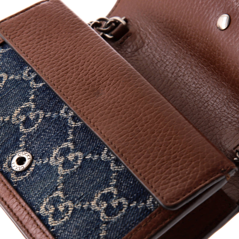 Dionysus Bag Gg Denim Super Mini