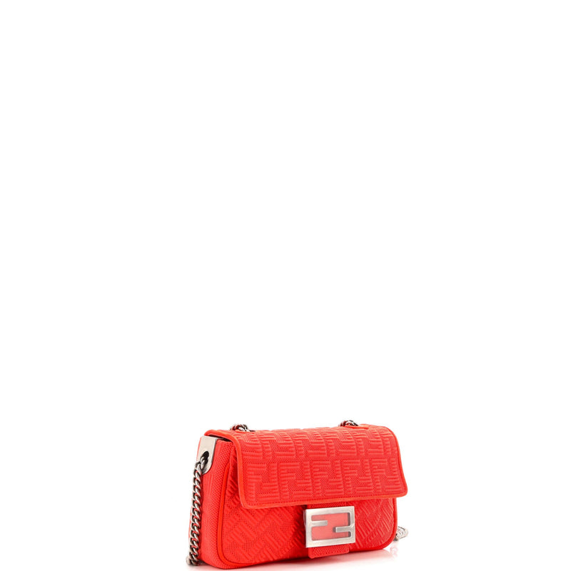 Midi Baguette Chain Bag Zucca Technical