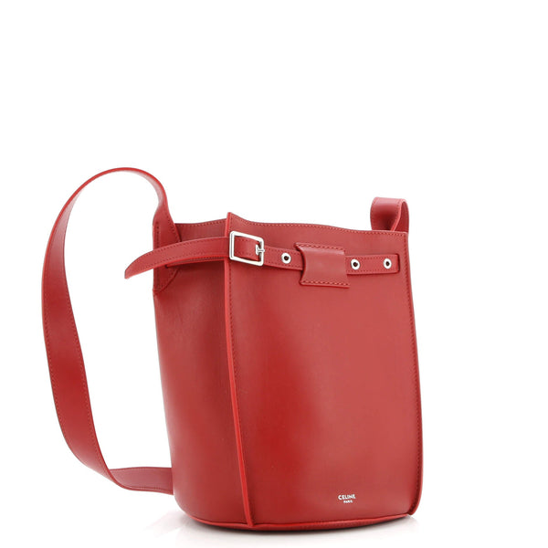 Long Strap Big Bag Bucket Leather