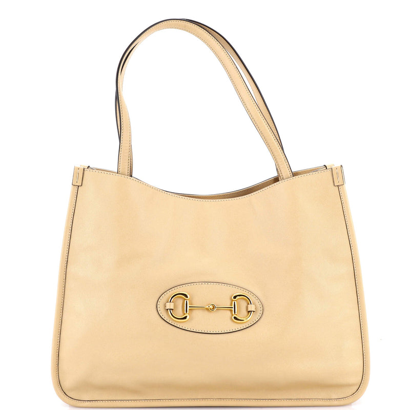 Horsebit Tote Leather Medium