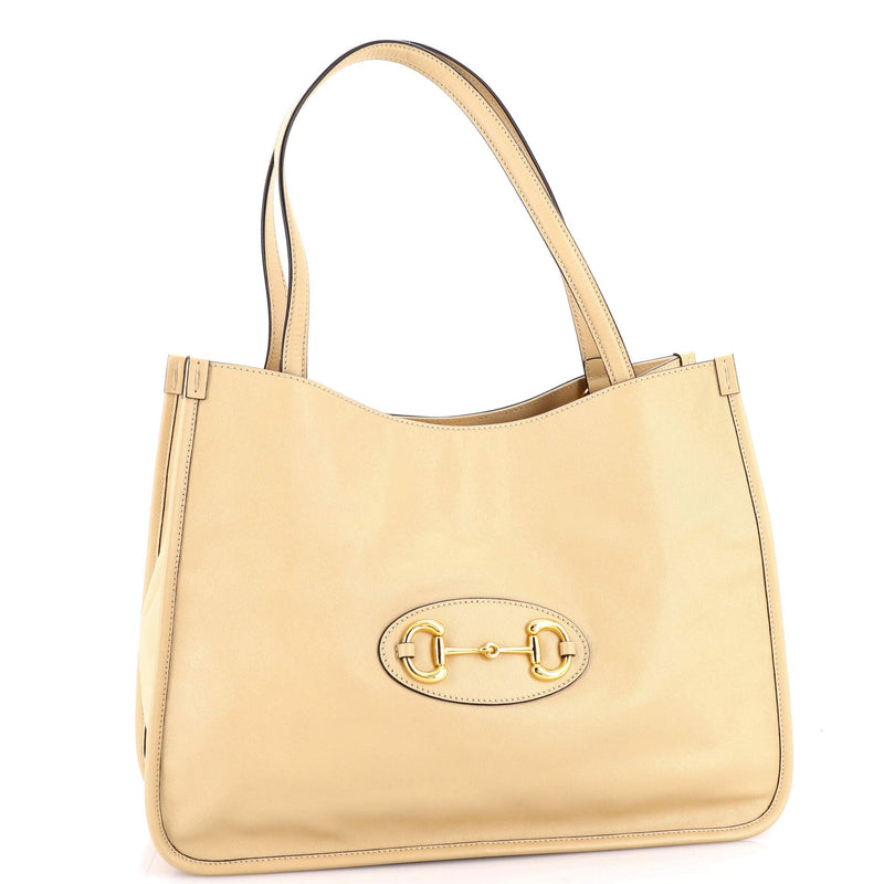 Horsebit Tote Leather Medium