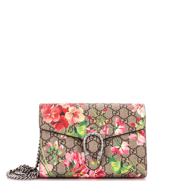Dionysus Chain Wallet Blooms Print Gg