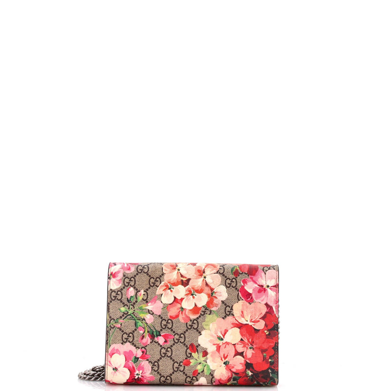 Dionysus Chain Wallet Blooms Print Gg