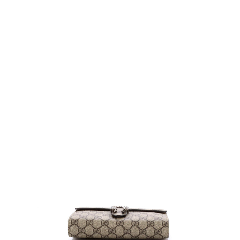 Dionysus Chain Wallet Gg Coated Canvas