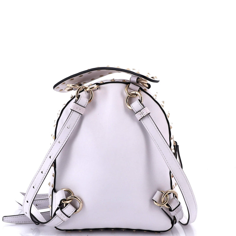 Vltn Rockstud Spike Backpack Quilted