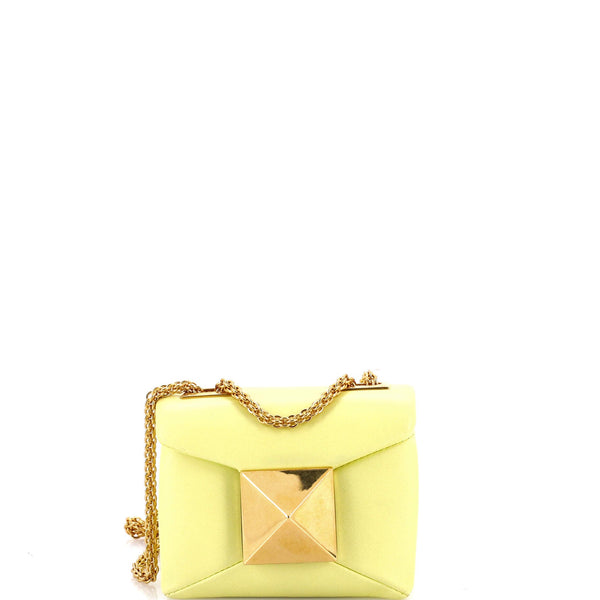 One Stud Chain Flap Bag Leather Micro