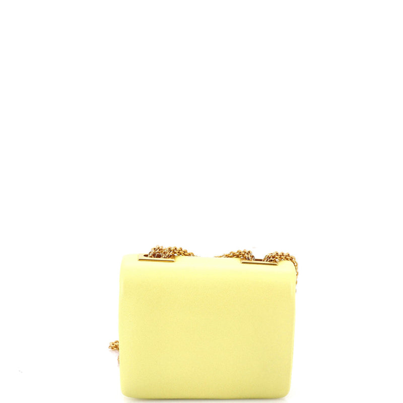One Stud Chain Flap Bag Leather Micro