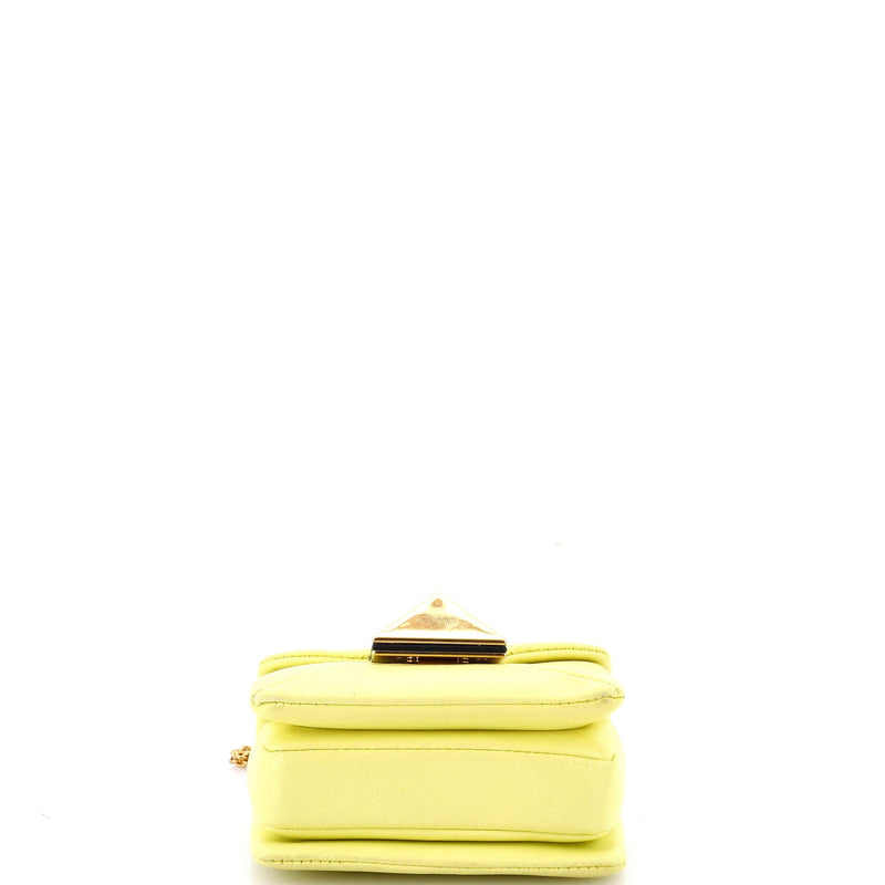 One Stud Chain Flap Bag Leather Micro