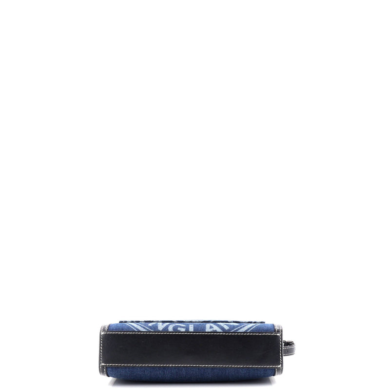 Logo Pocket Tote Denim Mini