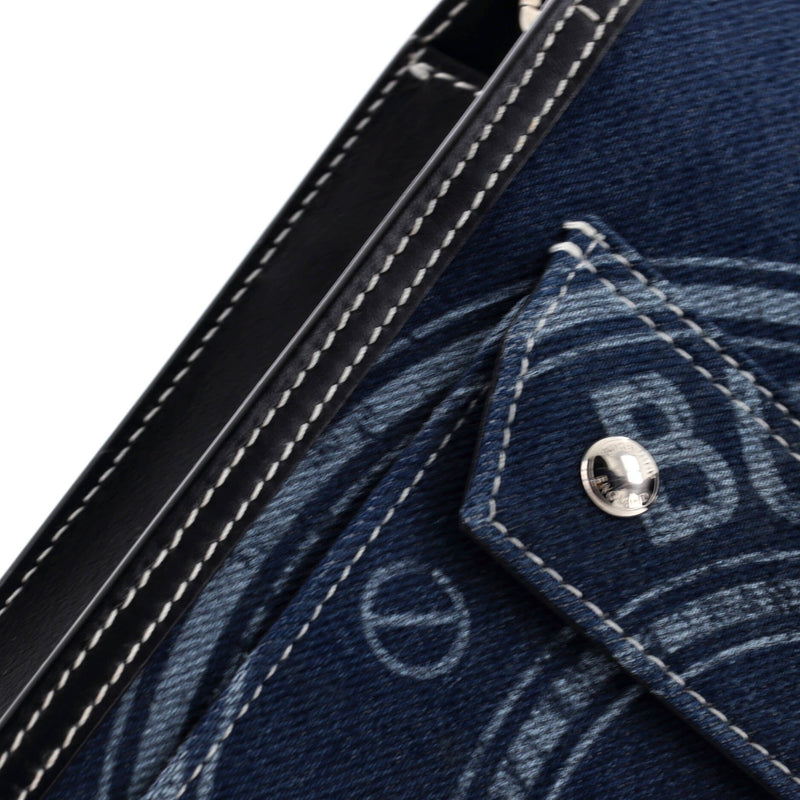 Logo Pocket Tote Denim Mini