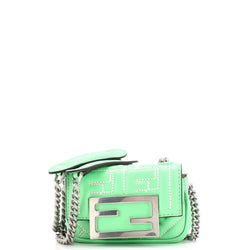 Baguette Nm Bag Zucca Embossed Leather