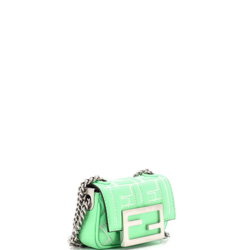 Baguette Nm Bag Zucca Embossed Leather