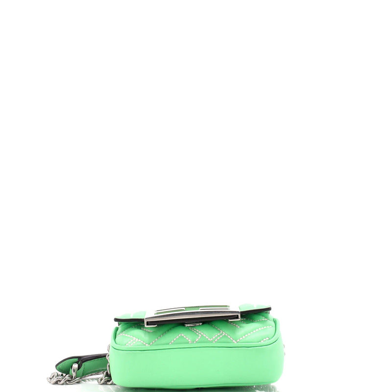 Baguette Nm Bag Zucca Embossed Leather